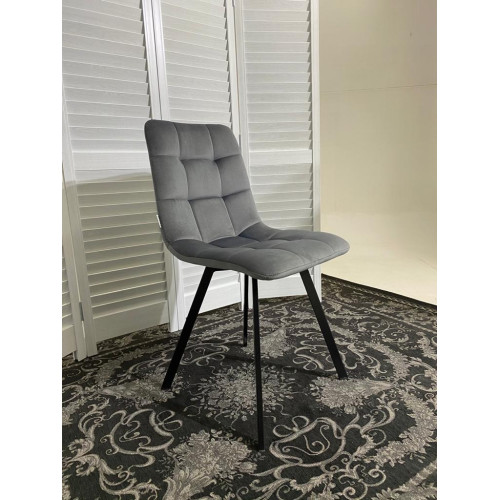 Стул CHILLI SQUARE BLUVEL-14 GREY, велюр М-City