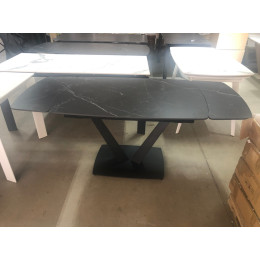 Стол ALATRI 120 MATT BLACK MARBLE SINTERED STONE / BLACK М-City