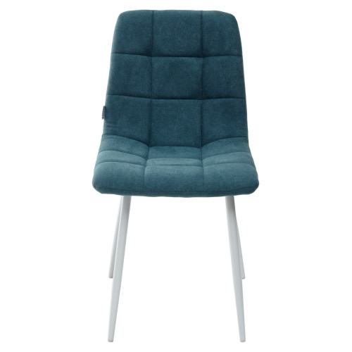 Стул CHILLI UF860-12B зеленый хром, ткань/ белый каркас М-City