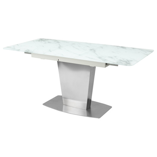 Стол CASTSTEEL 130 GLASS ПОД МРАМОР М-City