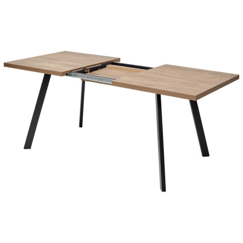 Стол BRICK M 140 Дуб Канзас/ Черный М-City