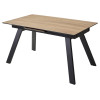 Стол Морис 140 Темный дуб, керамика / черный каркас М-City