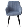 Стул BRANDY WZ2042-16 бледно-васильковый фактурный велюр/ черный каркас М-City