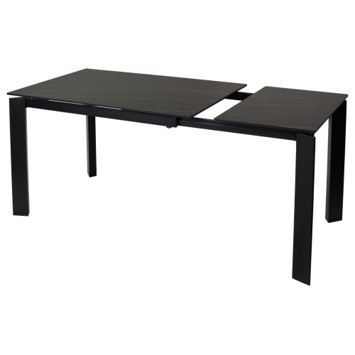 Стол CORNER 120 MATT GOLDEN BLACK SINTERED STONE / BLACK М-City