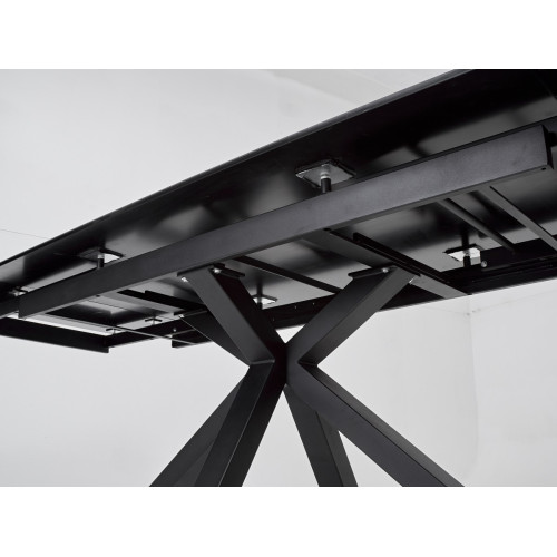 Стол ALTO 160 NERO KL-116 Черный мрамор матовый, итальянская керамика/ черный каркас М-City