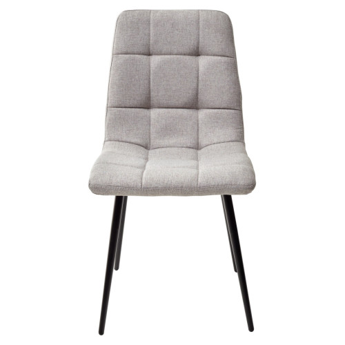 Стул ДИЛАН, цвет теплый серый #25, ткань / черный каркас М-City