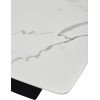 Стол ALATRI 120 GLOSS STATUARIO WHITE SINTERED STONE / BLACK М-City