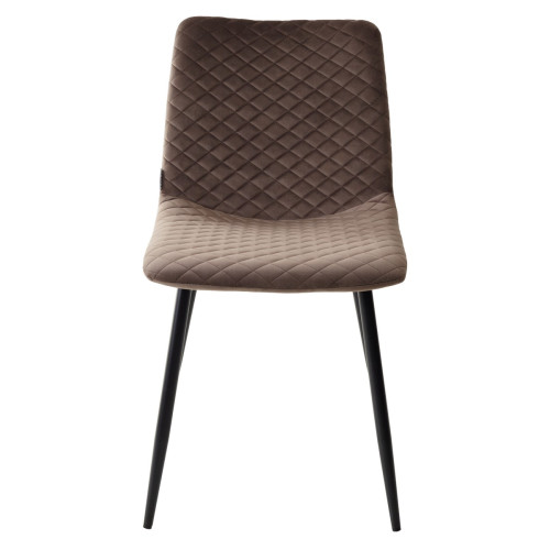 Стул TINTIN BLUVEL-38 LATTE / черный каркас М-City