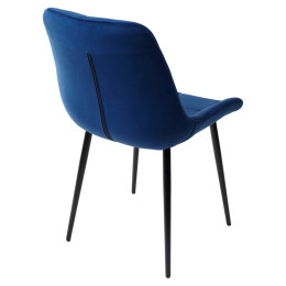 Стул ХОФМАН цвет Синий Confetti, велюр / черный каркас М-City
