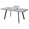Стол BRICK M 120 Бетон Портленд/ Черный М-City
