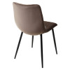 Стул TINTIN BLUVEL-38 LATTE / черный каркас М-City