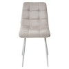 Стул CHILLI G108-06 серебристо-серый/ белый каркас, велюр М-City