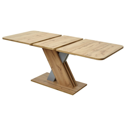 Стол EXEL 140 Дуб Вотан/ Алюминий М-City