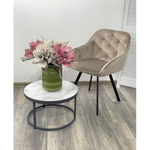 Стул GALE BLUVEL-40 BEIGE поворот.360 град., велюр М-City