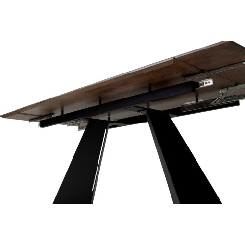 Стол Купер 160 Обсидиан, стекло / черный каркас М-City