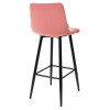Барный стул DERRY G108-17 живой коралл, велюр