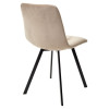 Стул CHILLI-Q SQUARE бежевый #5, велюр / черный каркас М-City