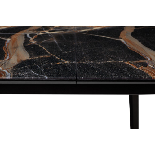 Стол АРУБА 140 МЕЙДЖИК, стекло / черный каркас М-City