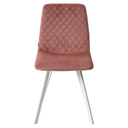 Стул DAIQUIRI BLUVEL-52 PINK / белый каркас, велюр М-City
