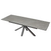 Стол ALTO 160 KL-136 Серый мрамор матовый, итальянская керамика/ GREY1 каркас М-City