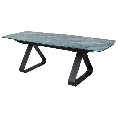 Стол Вильям 180 Аквамарин / графитовый каркас, М-City