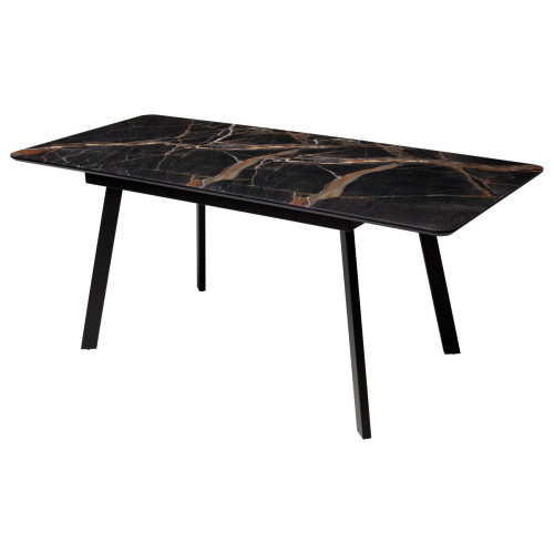 Стол АРУБА 140 МЕЙДЖИК, стекло / черный каркас М-City