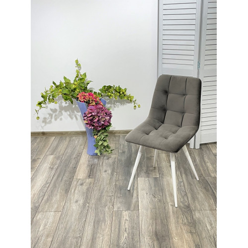 Стул CHILLI-Q графит #14, велюр / белый каркас М-City