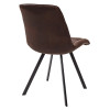 Стул MIMI коричневый с черными ножками, микрофибра PK-03 М-City
