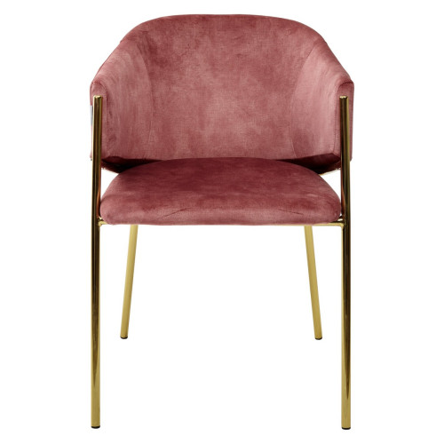Стул DILL PK6015-20 (VBP220) античный брусничный, велюр/ золотой каркас, М-City