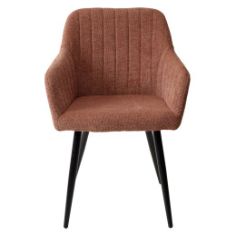 Стул BRANDY WZ2042-08 бронзовый фактурный велюр/ черный каркас М-City