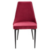 Стул NEPAL-P ВИННЫЙ #16, велюр/ черный каркас М-City