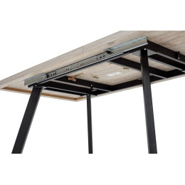 Стол BRICK M 140 Дуб Анкона/ Черный М-City