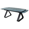 Стол Вильям 180 Аквамарин / графитовый каркас, М-City
