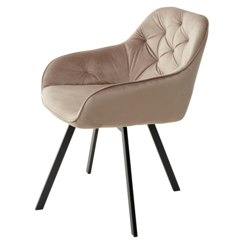 Стул GALE BLUVEL-40 BEIGE поворот.360 град., велюр М-City