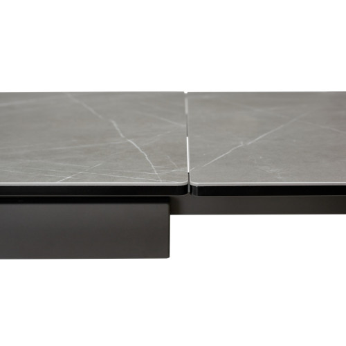 Стол ALTO 160 KL-136 Серый мрамор матовый, итальянская керамика/ GREY1 каркас М-City