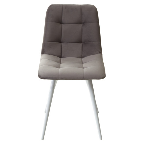 Стул CHILLI-Q графит #14, велюр / белый каркас М-City