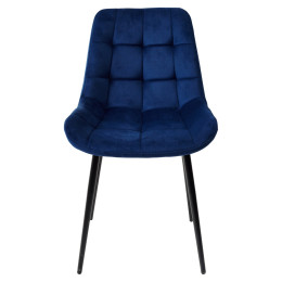Стул ХОФМАН цвет Синий Confetti, велюр / черный каркас М-City