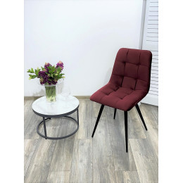 Стул CHILLI-Q винный #H47, велюр / черный каркас М-City