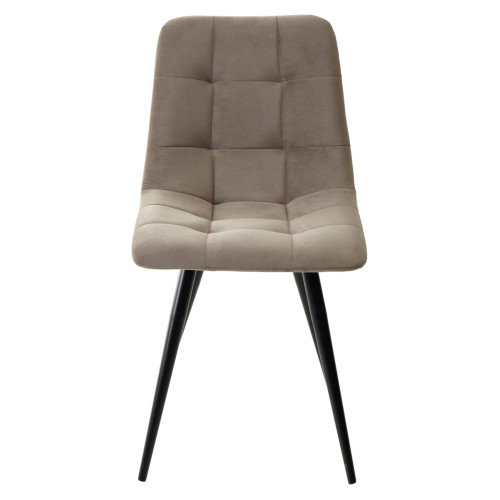 Стул CHILLI-Q латте #25, велюр / черный каркас М-City