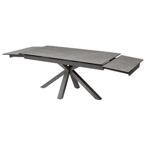 Стол ALTO 160 KL-136 Серый мрамор матовый, итальянская керамика/ GREY1 каркас М-City