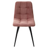 Стул CHILLI-Q розовый #15, велюр / черный каркас М-City