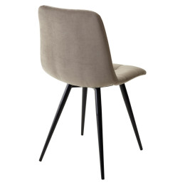 Стул CHILLI-Q латте #25, велюр / черный каркас М-City