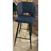 Барный стул HADES TRF-06 полночный синий, ткань/ RU-03 синяя сталь, PU М-City