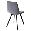 Стул CHILLI-Q SQUARE серый #27, велюр / черный каркас М-City