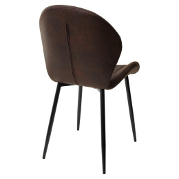 Стул FLOWER COWBOY-#800 темно-коричневый, ткань микрофибра М-City