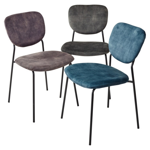 Стул CONVERS античный серый, велюр M-City