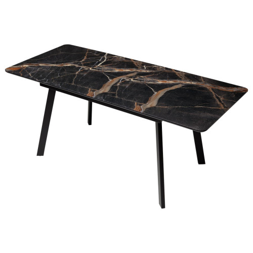 Стол АРУБА 140 МЕЙДЖИК, стекло / черный каркас М-City