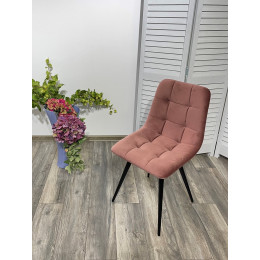 Стул CHILLI-Q розовый #15, велюр / черный каркас М-City