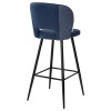 Барный стул HADES TRF-06 полночный синий, ткань/ RU-03 синяя сталь, PU М-City
