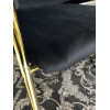 Стул DILL BLUVEL-19 BLACK, велюр/ золотой каркас, М-City